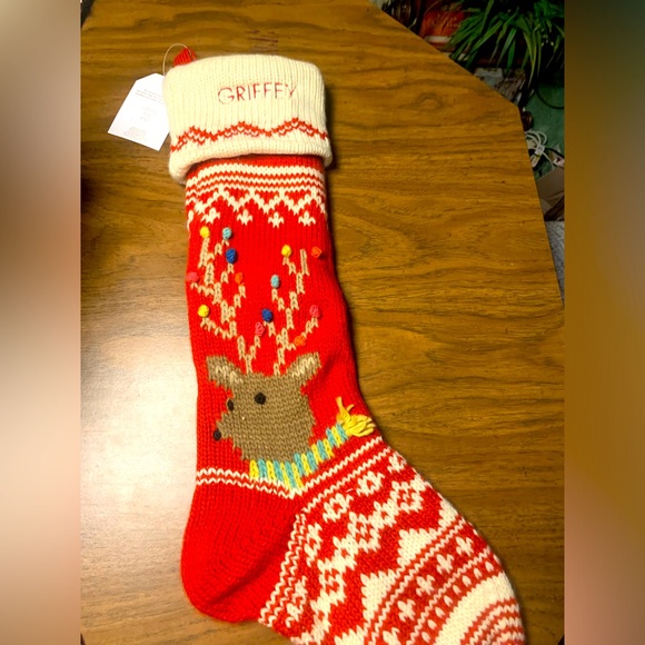 NWT Pottery Barn “Griffey” Stocking - Picture 1 of 3